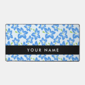 Hibiscus Bleu, Fleurs Bleues, Votre Nom (Recto)