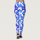 hibiscus bleu - leggings (Dos)