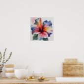 Hibiscus Bloei Poster (Keuken)