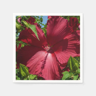 Hibiscus Bloem en Blue Sky Servet