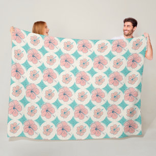 Hibiscus - Bloem Power Decor Blossoms 1 Fleece Deken