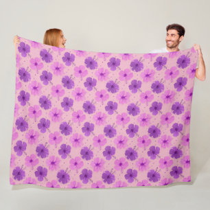 Hibiscus - Bloem Power Decor Blossoms 4 Fleece Deken