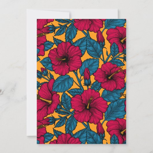 Hibiscus bloemen (Voorkant)