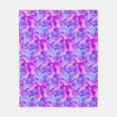 Hibiscus bloemen boeket getint fleece deken (Voorkant)