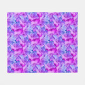 Hibiscus bloemen boeket getint fleece deken (Voorkant (Horizontaal))