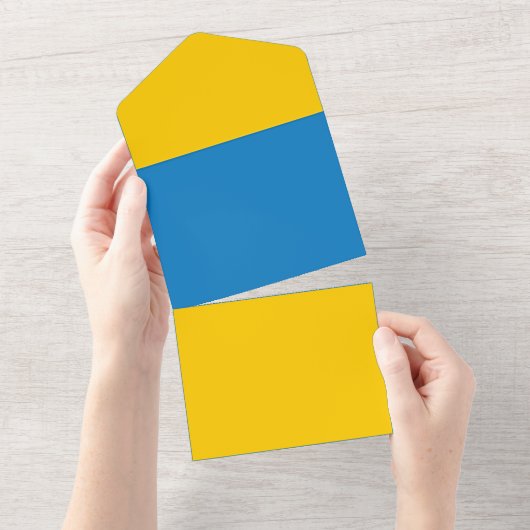 Hibiscus bloemen en bladeren all in one uitnodiging (Afscheurbaar)