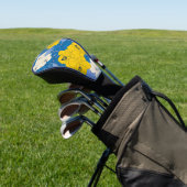 Hibiscus bloemen en bladeren golfheadcover (Insitu)
