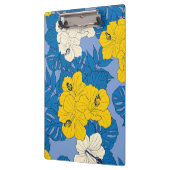 Hibiscus bloemen en bladeren klembord (Links)