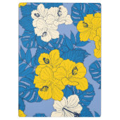Hibiscus bloemen en bladeren klembord (Achterkant)