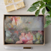 Hibiscus Bloemen en kolibrie Decoupage Tissuepapier (Geschenk)