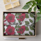 Hibiscus bloemen en kolibrie tissuepapier (Geschenk)
