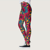 Hibiscus bloemen leggings (Links)