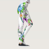Hibiscus Bloemen Leggings (Rechts)