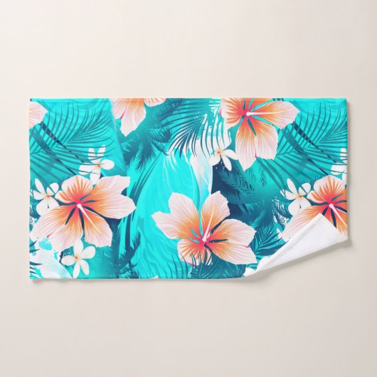 Hibiscus bloemen op het strand bad handdoek (Handdoek)