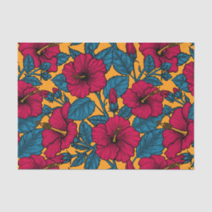 Hibiscus bloemen tissuepapier