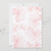 Hibiscus Bloemen Trouw Uitnodiging Template (Achterkant)