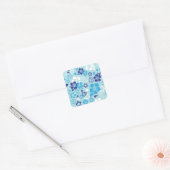 Hibiscus bloemenpatroon Stickers (Envelop)
