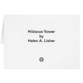 Hibiscus-bloemkaart (Achterkant Horizontaal)