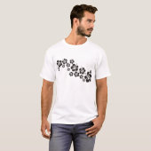 hibiscus blooms in het zwart t-shirt (Voorkant volledig)