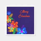 Hibiscus Christmas Luau Party Servetten (Voorkant)