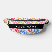 Hibiscus Coloré, Motif De Fleurs, Votre Nom (Poser)