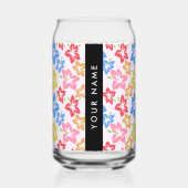 Hibiscus Coloré, Motif De Fleurs, Votre Nom (Recto)