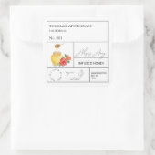 Hibiscus de l'apothèque Étiquette de miel infusé (Sac)