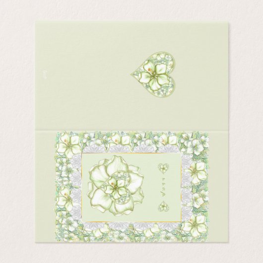 Hibiscus & dentelle BLANC (Outside Unfolded)