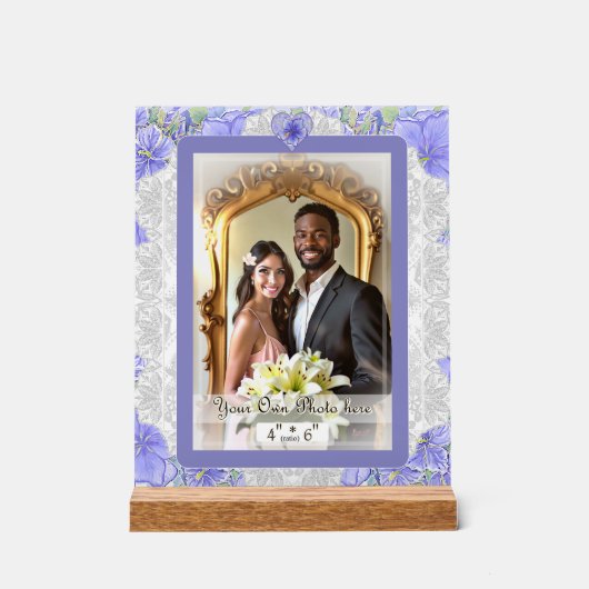 Hibiscus & dentelle BLEU (Recto)