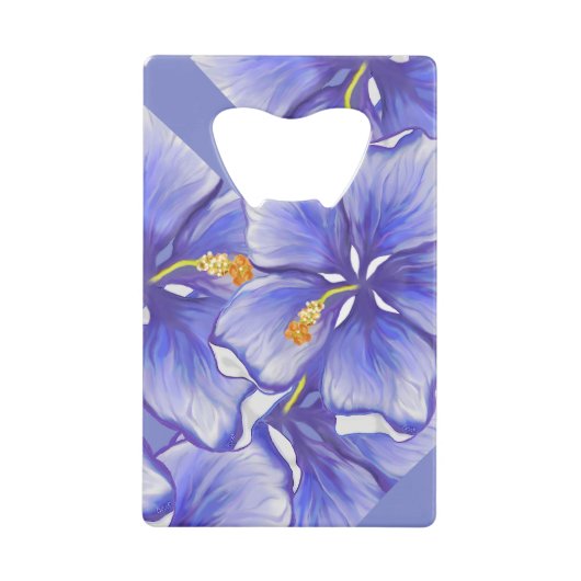 Hibiscus & dentelle BLEU (Devant)