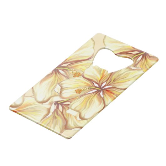 Hibiscus & dentelle JAUNE (Devant Angle)