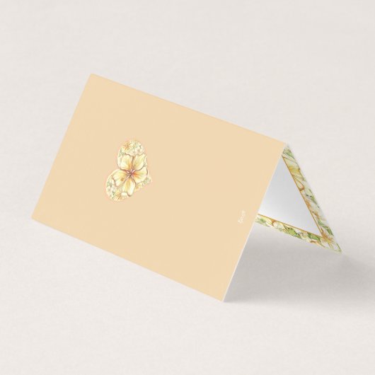 Hibiscus & dentelle JAUNE (Back)