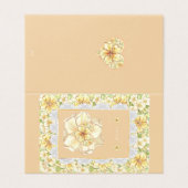 Hibiscus & dentelle JAUNE (Outside Unfolded)