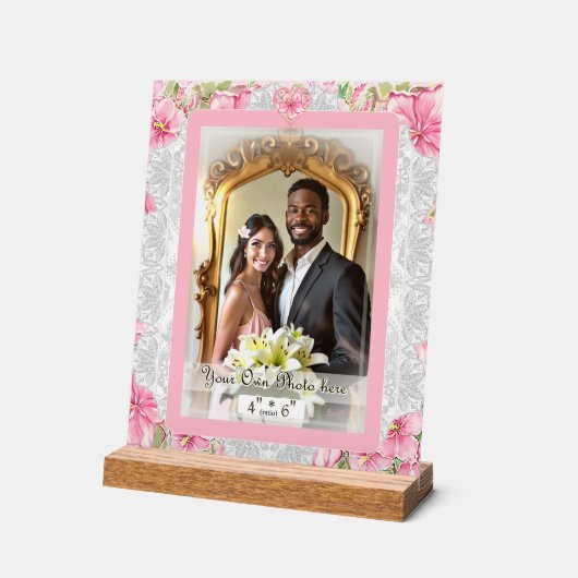 Hibiscus & dentelle PINK (Angle)