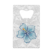 Hibiscus & dentelle TURQUOISE (Dos)