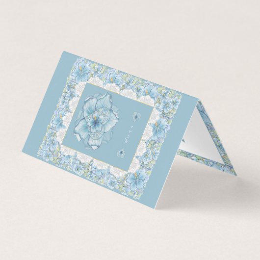 Hibiscus & dentelle TURQUOISE (Front)