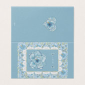 Hibiscus & dentelle TURQUOISE (Outside Unfolded)