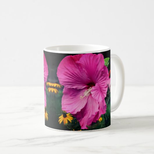 Hibiscus en bloementuinvrienden koffiemok (Voorkant rechts)