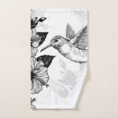 Hibiscus en kolibrie bad handdoek (Handdoek)