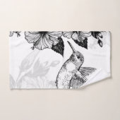 Hibiscus en kolibrie bad handdoek (Handdoek)