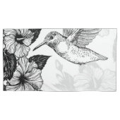 Hibiscus en kolibrie kussensloop (Voorkant-Links)