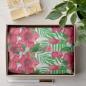 Hibiscus en palmbladeren tissuepapier (Geschenk)