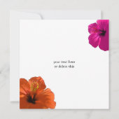 Hibiscus Enregistrer la date Invitation (Dos)