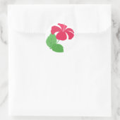Hibiscus Envelope-zegels Ronde Sticker (Tas)