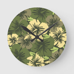 Hibiscus Epic Horloges murales hawaïennes