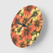 Hibiscus Epic Horloges murales hawaïennes (Angle)