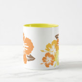 "Hibiscus épique" en Mug orange (Centre)
