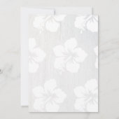 HIbiscus et Casquette Graduation Luau Invitation (Dos)