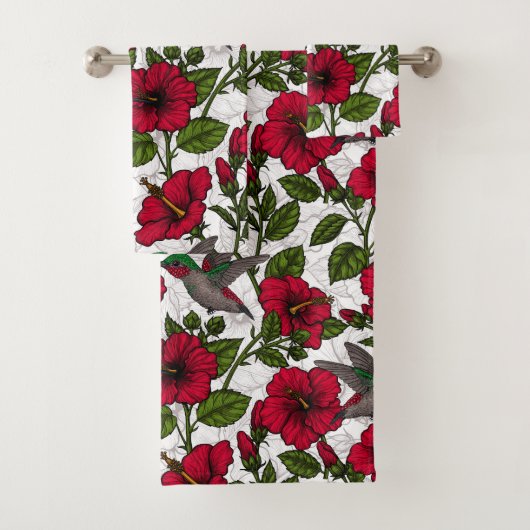 Hibiscus et colibris (En situation)