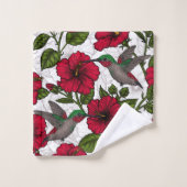 Hibiscus et colibris (Gant de toilette)